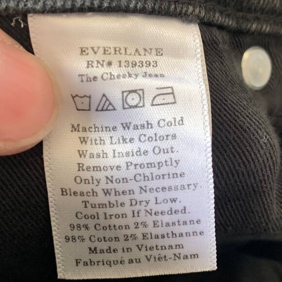 NWT Everlane The Cheeky Jean in Washed Black - Picture 7 of 7